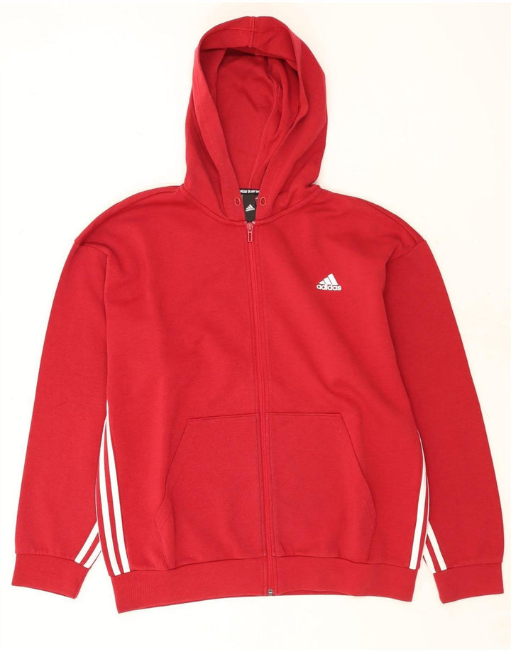 Adidas Męski sweter z kapturem i zamkiem XL, czerwony