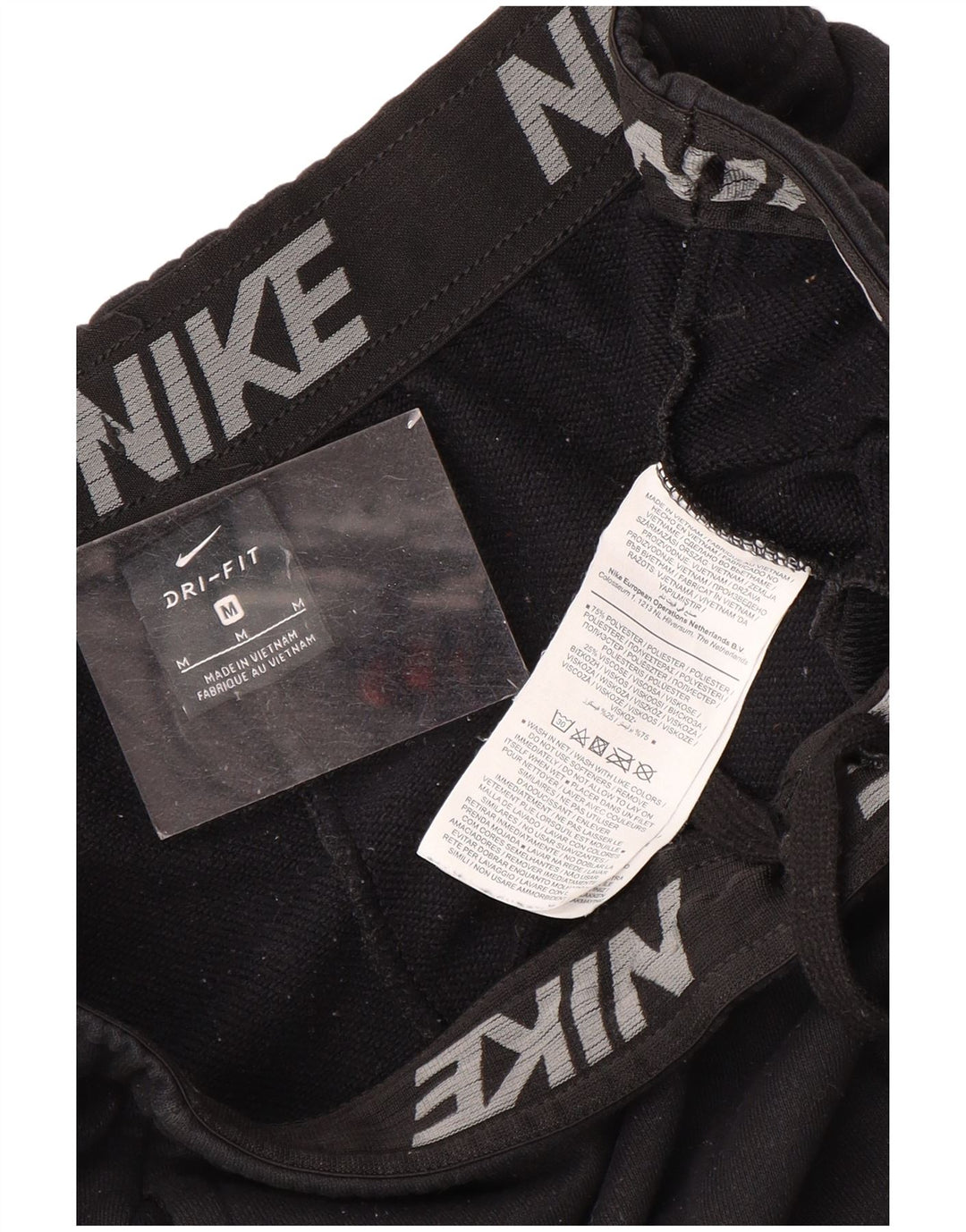 Męskie spodnie dresowe Nike Dri Fit Joggery, średni czarny poliester