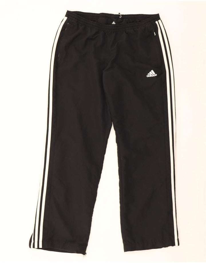 Damskie spodnie dresowe Adidas UK 16/18, duże, czarne, poliestrowe