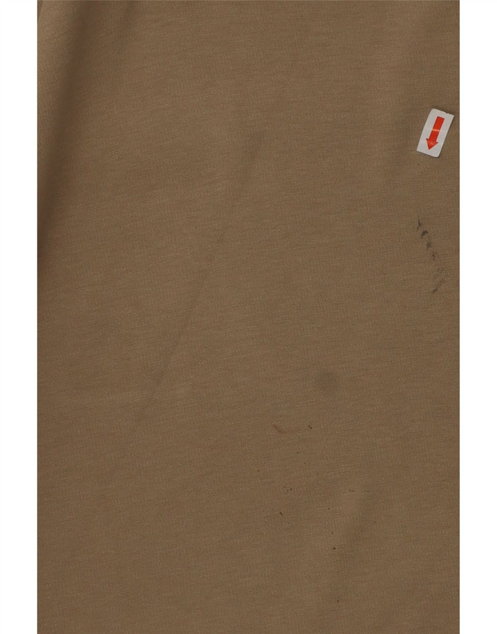 Chłopięca koszulka polo z długim rękawem CALVIN KLEIN JEANS, 15-16 lat, beżowa, bawełniana