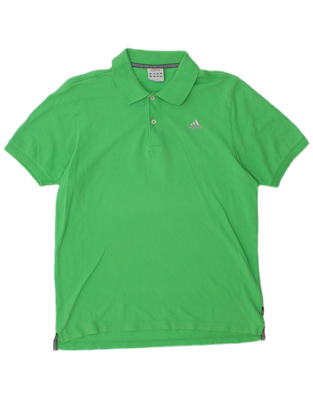 Męska koszulka polo ADIDAS, średnia, zielona bawełna