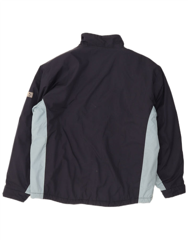 Męska kurtka wiatrówka Puma UK 42 XL Granatowy poliester z blokami kolorów