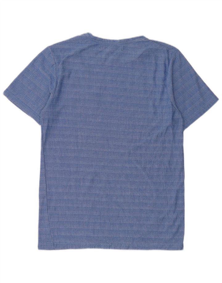 T-shirt męski Zara, bawełniany top XL w niebieskie paski