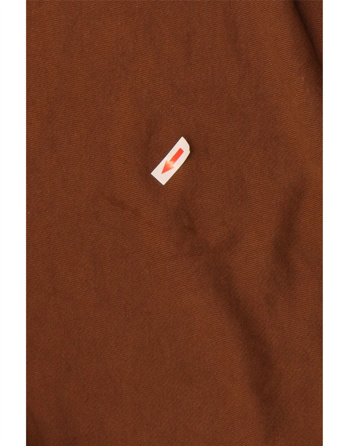 Męski sweter oversize Zara, duży, brązowy, bawełniany