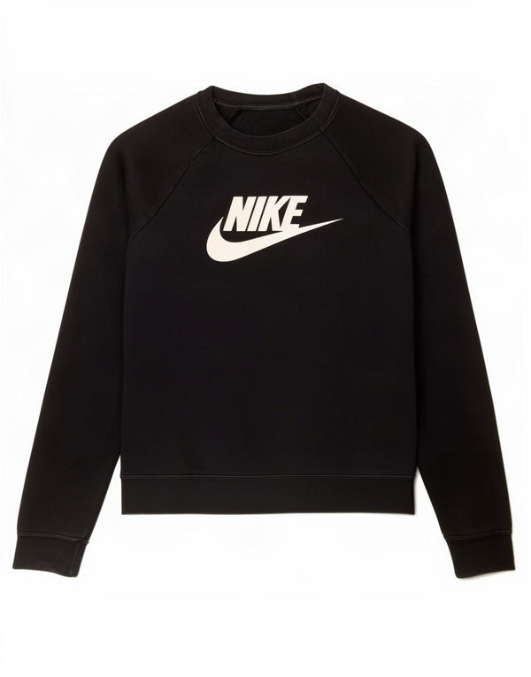 Damska bluza dresowa Nike Graphic Oversize UK 10, mała, czarna, bawełniana