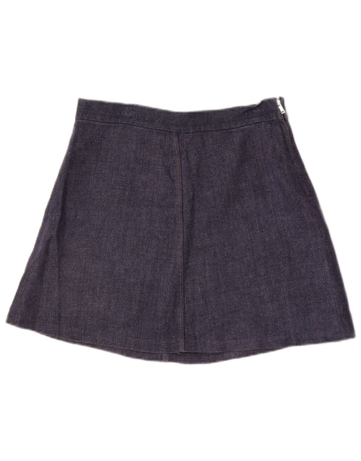 Spódnica mini damska Zara średnia W28 niebieska