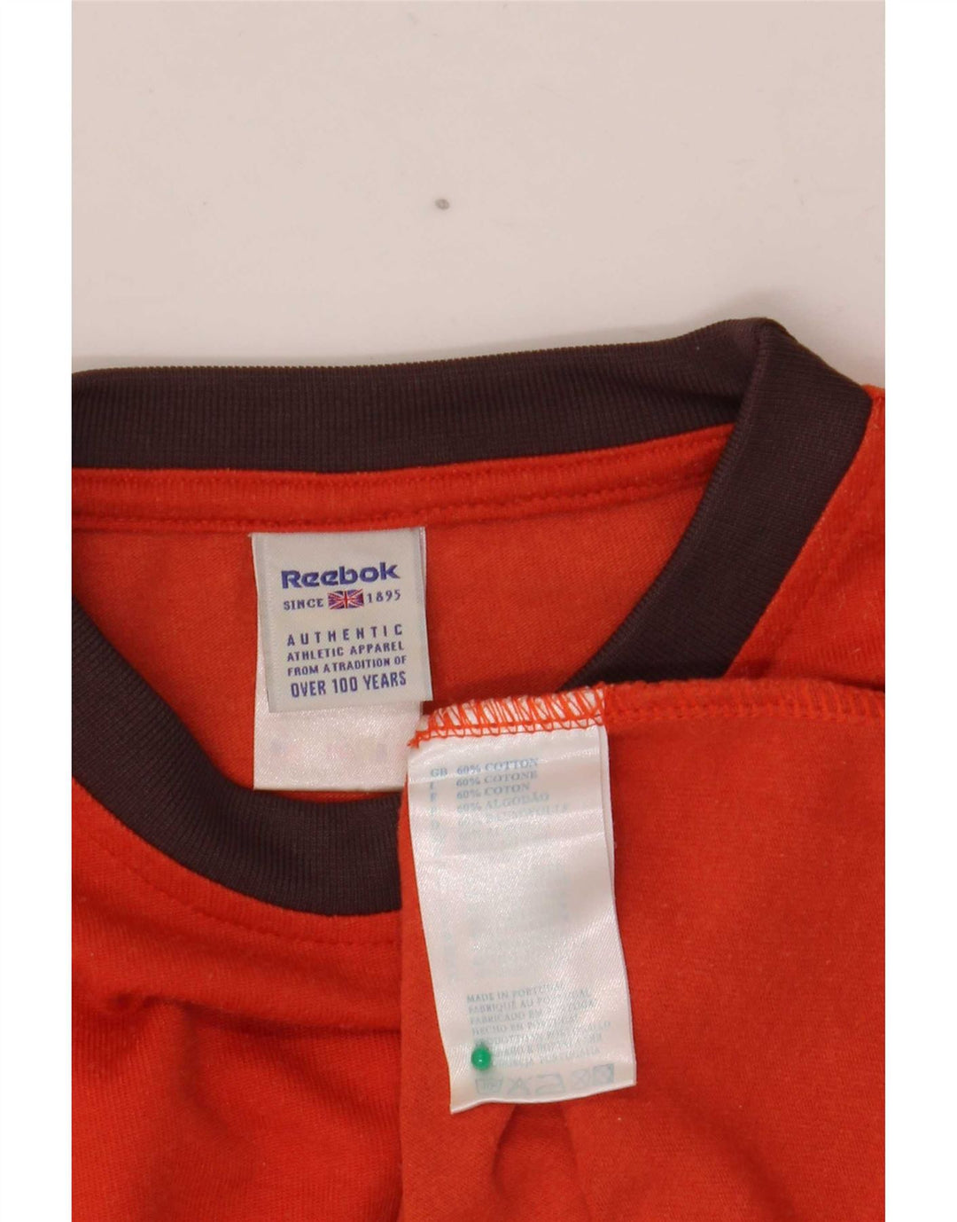 T-shirt męski Reebok, duży, pomarańczowy, bawełniany