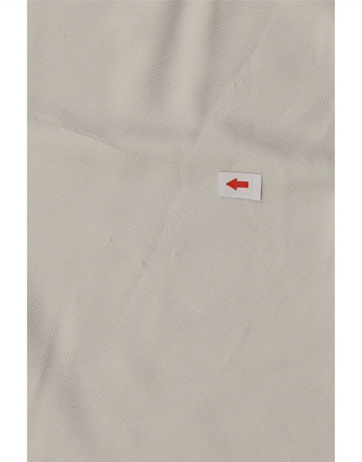 Męski T-shirt Nike Dri Fit z grafiką, mały, biały poliester