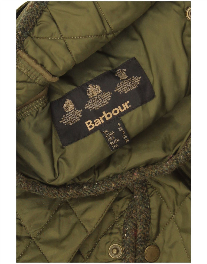 Damska pikowana kurtka Barbour UK 8 Small Khaki
