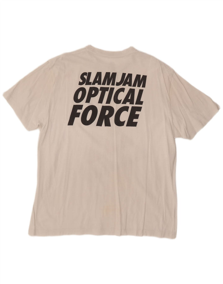 Męska koszulka z grafiką NIKE Top UK 45/47 XL, biała bawełna