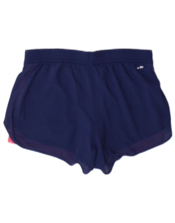 Spodenki sportowe Adidas damskie Climalite UK 10, małe, niebieskie, poliestrowe