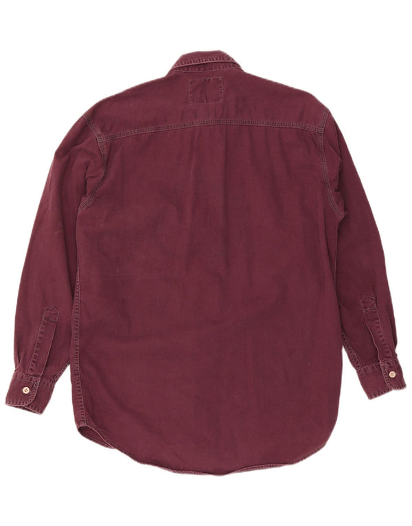 Męska koszula dżinsowa Levi's, mała, bordowa, bawełniana