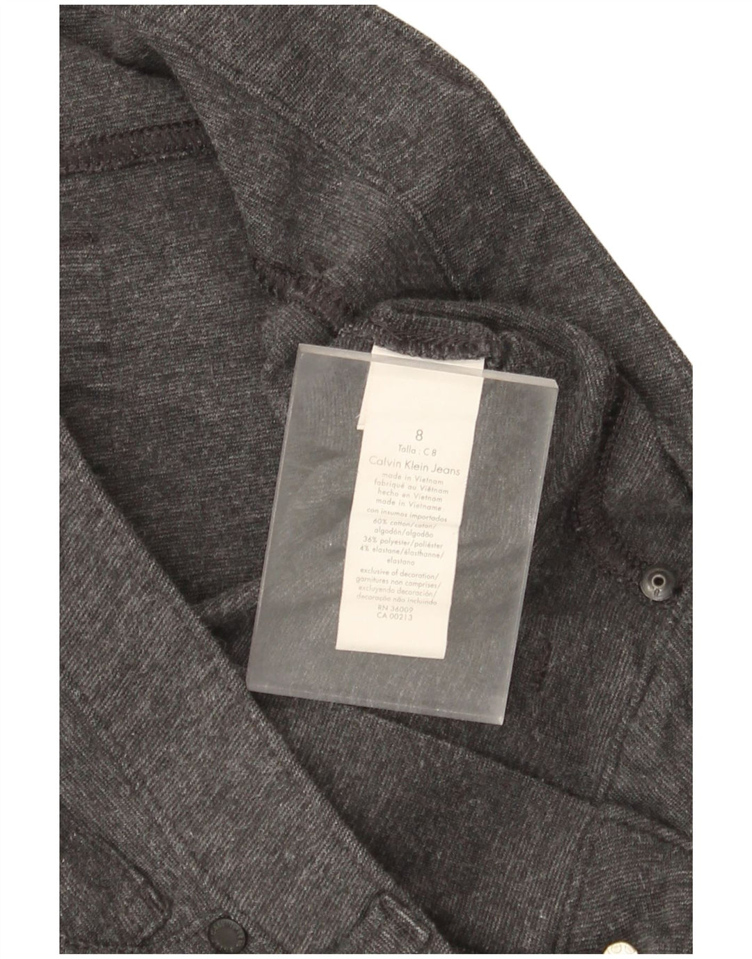 Damskie spodnie jeggingowe Calvin Klein US 8 Medium W30 L28 Szara bawełna