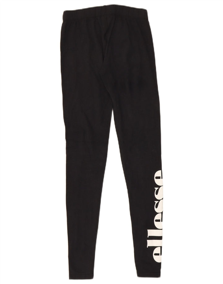 Damskie legginsy Ellesse Graphic UK 8 Small, czarne, bawełniane