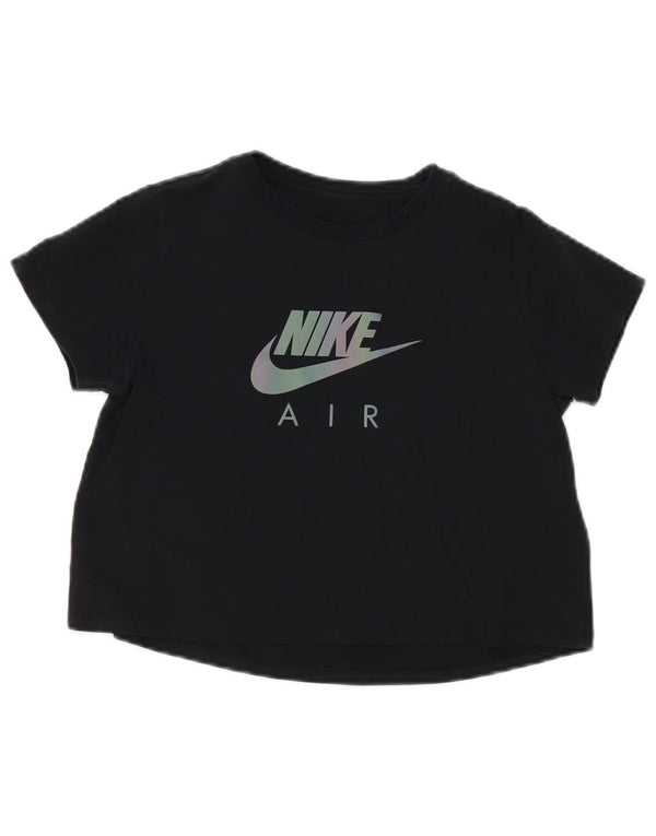 Dziewczęca koszulka z grafiką Nike na 12-13 lat, duża, czarna, bawełniana