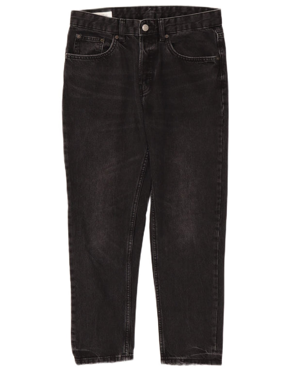 Męskie proste dżinsy Zara EU 38 Small W30 L27 Czarna bawełna