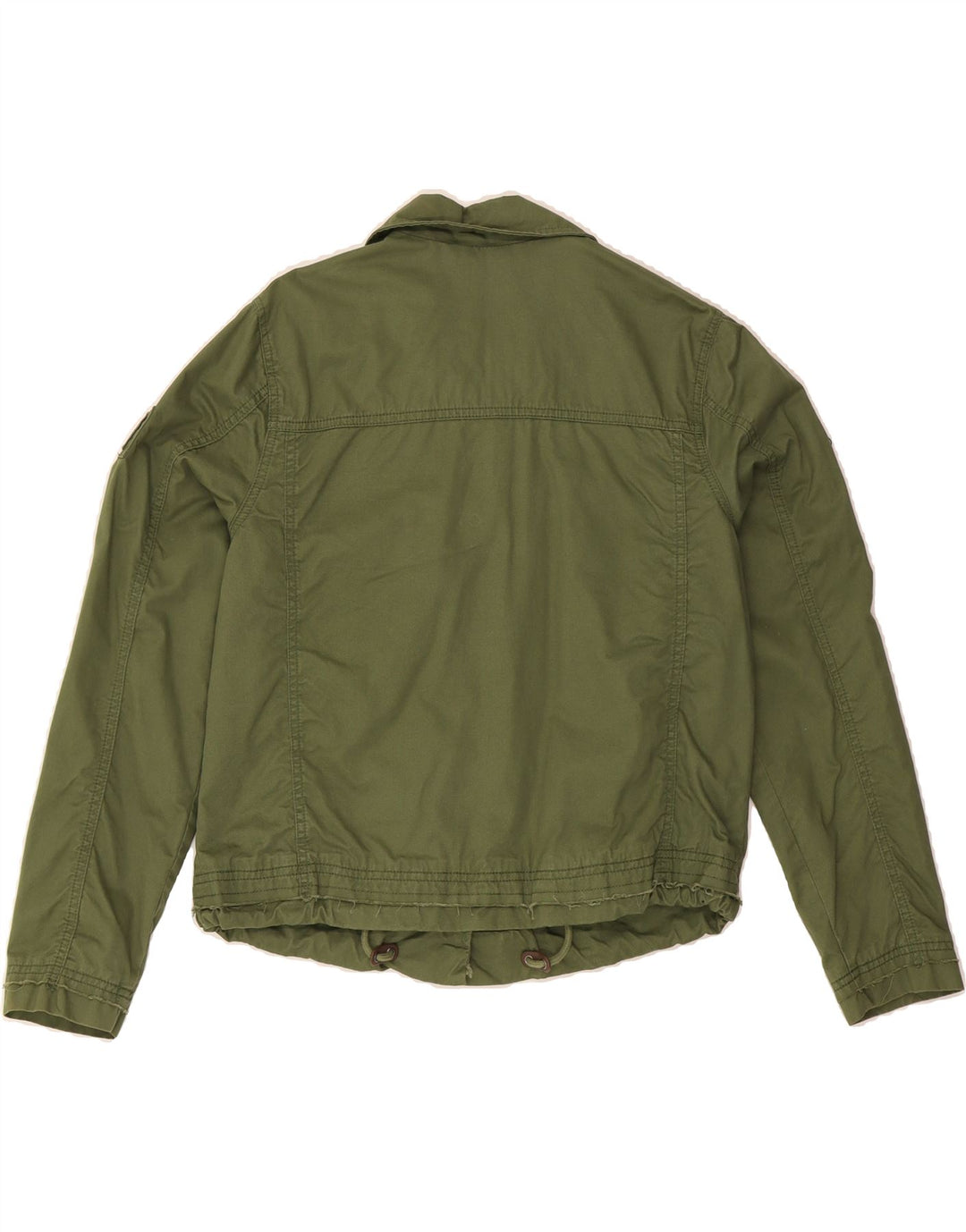SUPERDRY Womens Military Jacket UK 12 Medium Green Vintage Superdry and Second-Hand Superdry from Messina Hembry 