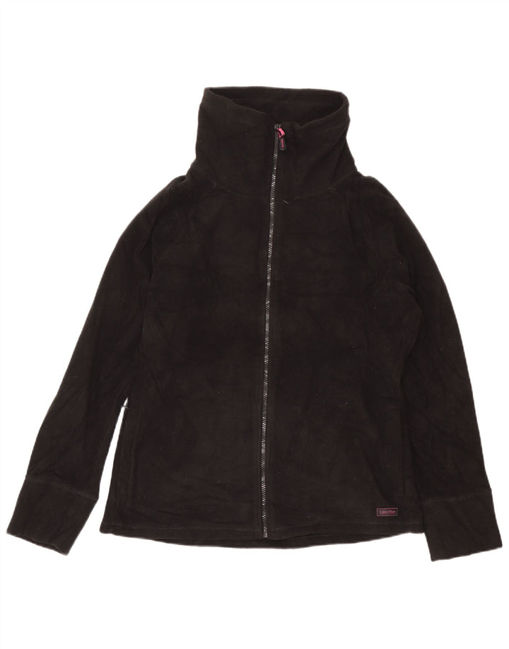 Damska kurtka polarowa Calvin Klein Graphic UK 16, duża, czarna, poliester