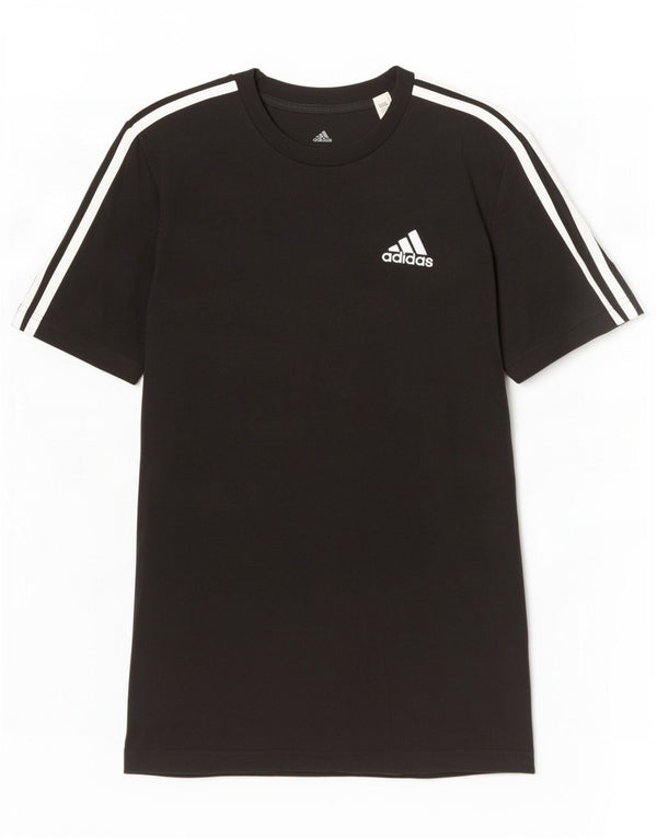 Adidas Mens T-Shirt Top Medium Black Cotton