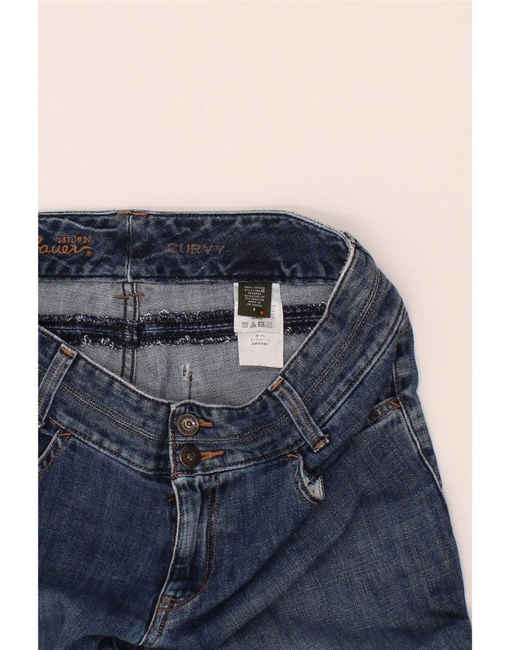 EDDIE BAUER Womens Curvy Capri Jeans US 8 Medium W31 L20 Blue Cotton Vintage Eddie Bauer and Second-Hand Eddie Bauer from Messina Hembry 