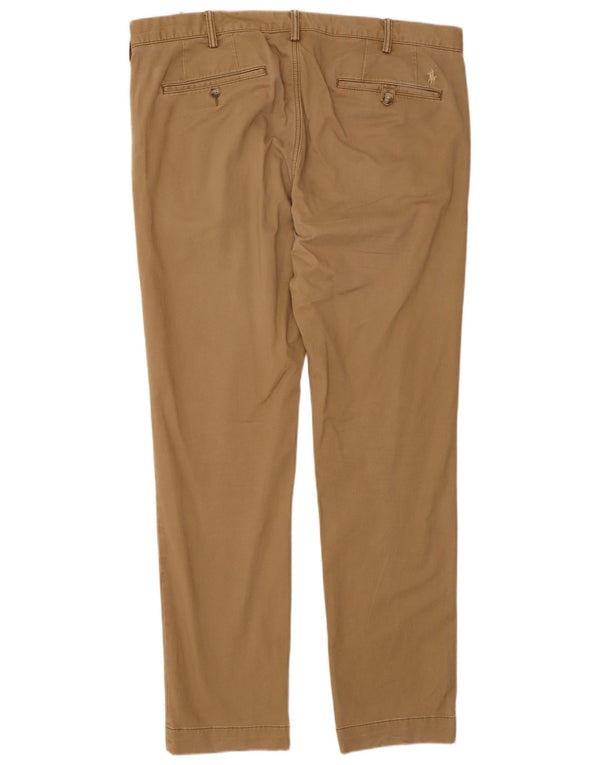 Męskie spodnie chino Polo Ralph Lauren Stretch Slim Fit W36 L32 brązowe
