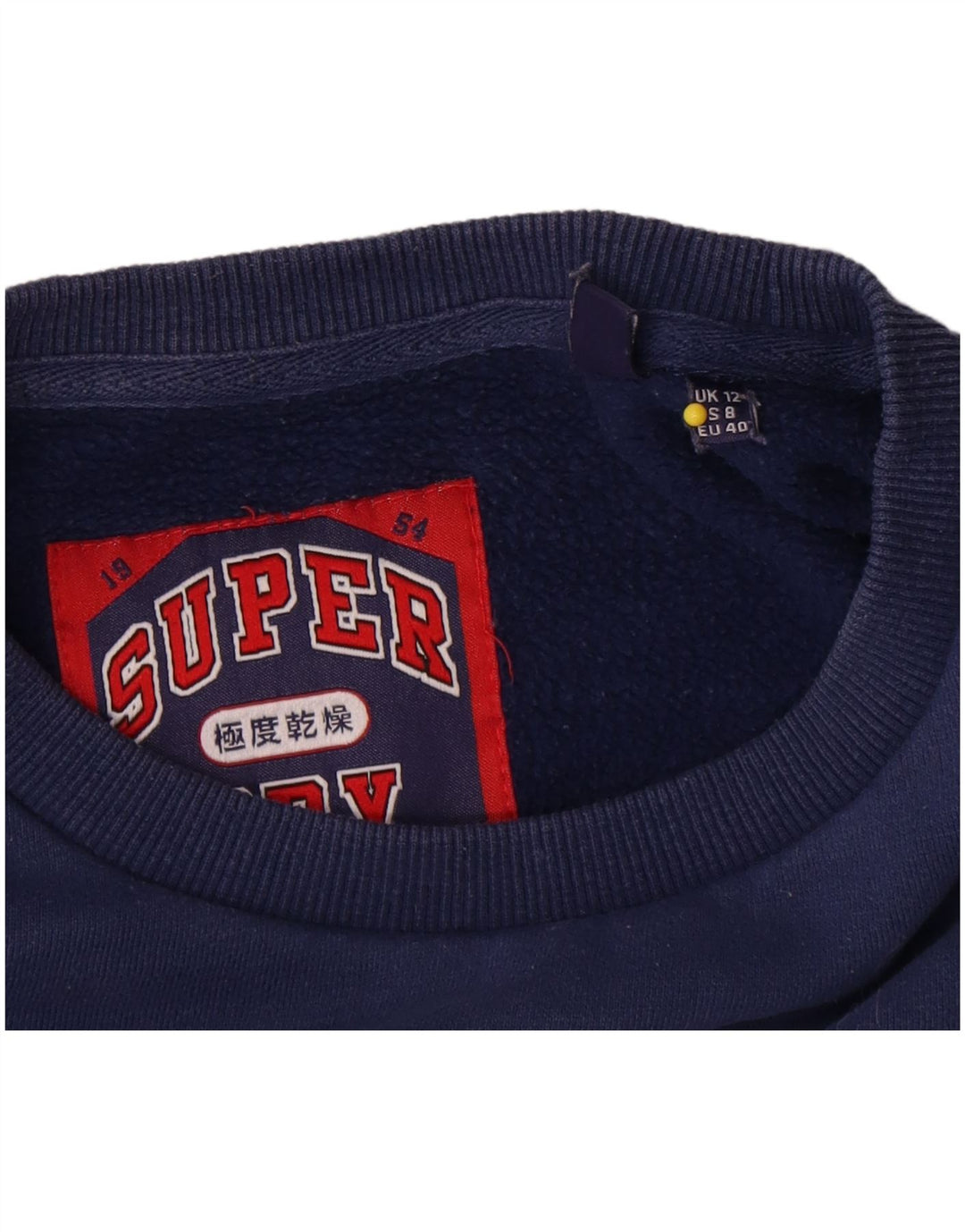 Damski sweter oversize Superdry Graphic UK 12, średni granatowy