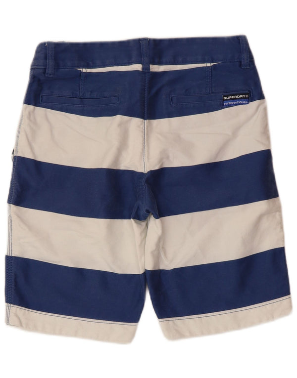 Męskie spodenki Chino SUPERDRY XS W28 w granatowe paski