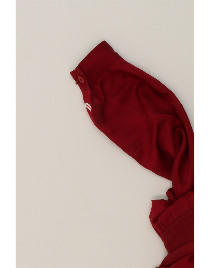 REDPOINT Mens Oversized Bomber Jacket IT 46 Small Red Silk Vintage Redpoint and Second-Hand Redpoint from Messina Hembry 