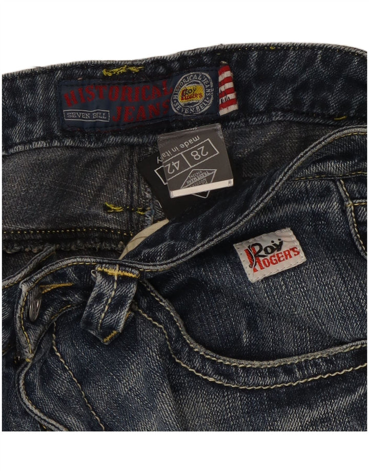 Dżinsy damskie Roy Rogers Seven Bell Straight IT 42 Medium W28 L29 Niebieskie