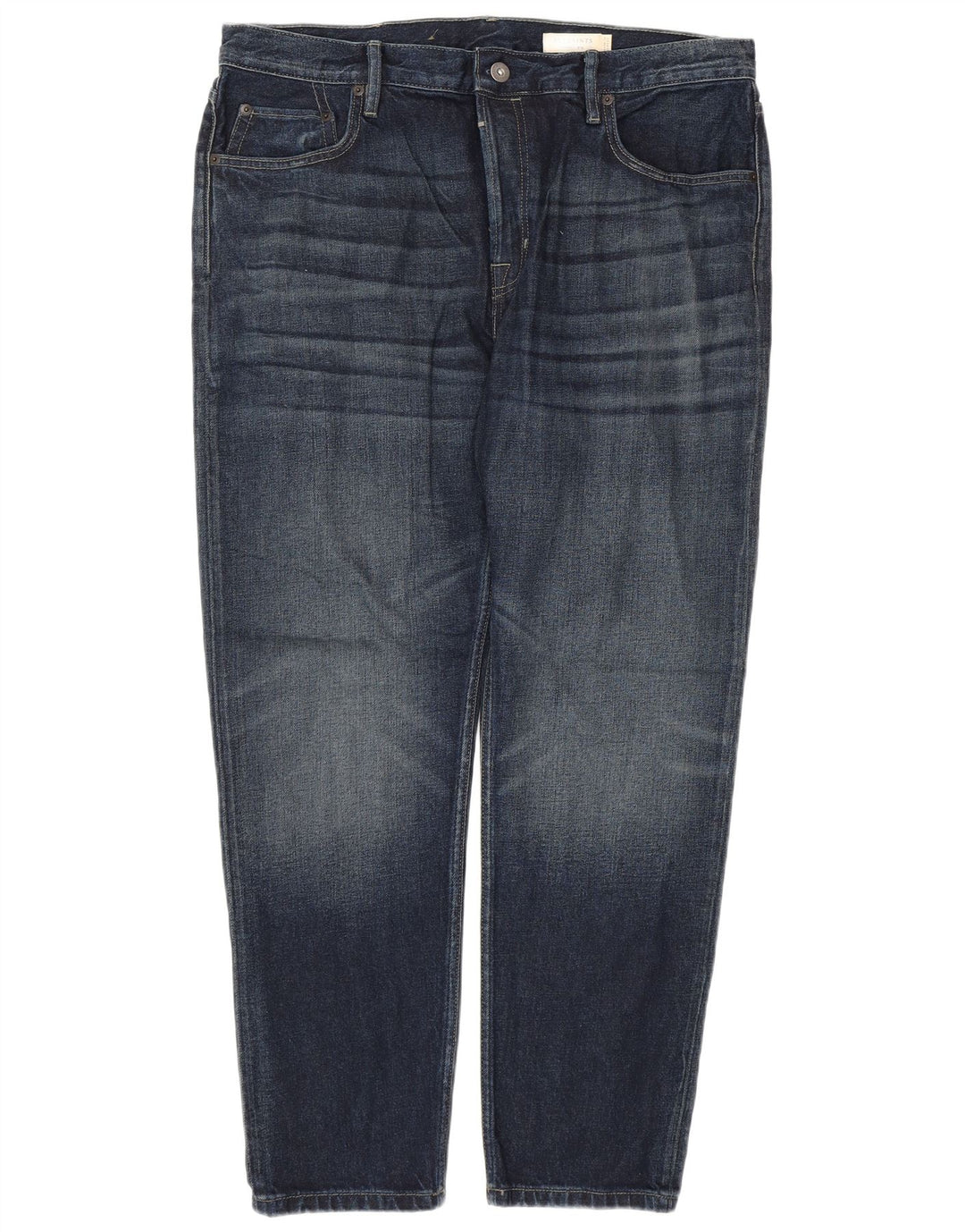 ALL SAINTS Męskie Dean Slim Jeans W36 L28 Granatowa bawełna