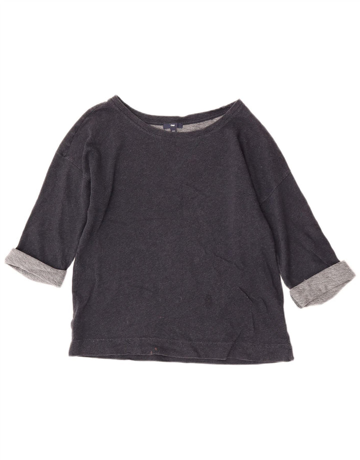 Damski top oversize Gap z rękawem 3/4, UK 10, mały, granatowy, bawełniany