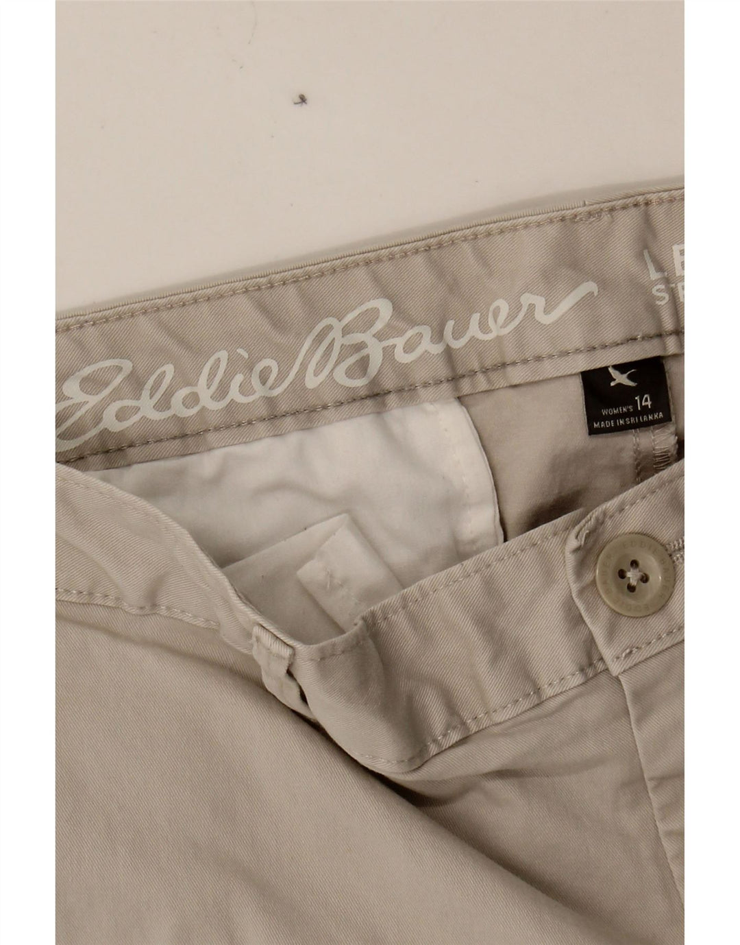 EDDIE BAUER Womens Chino Shorts US 14 XL W36 Grey Cotton Vintage Eddie Bauer and Second-Hand Eddie Bauer from Messina Hembry 