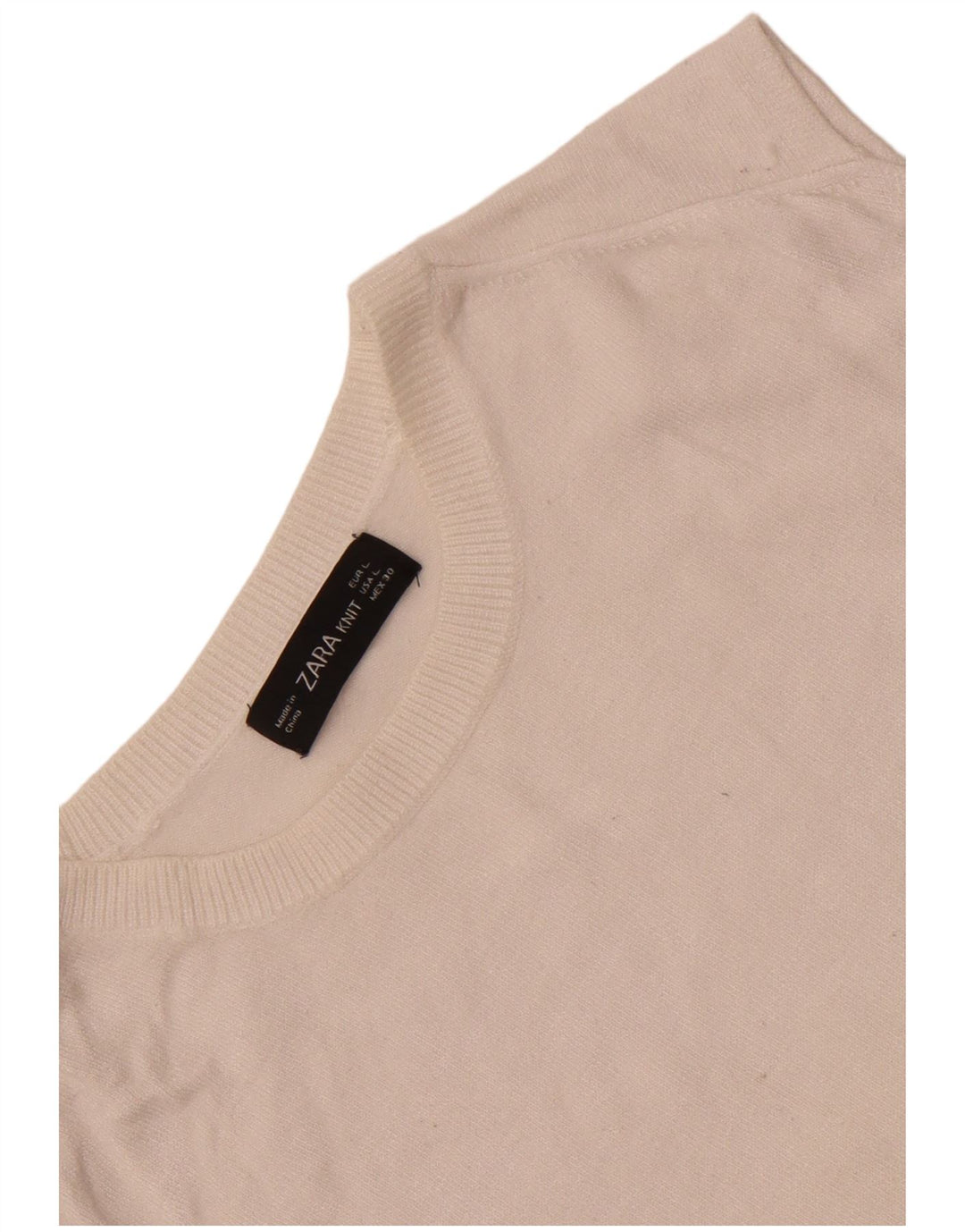 Bezrękawnik damski Zara UK 14, duży, biały