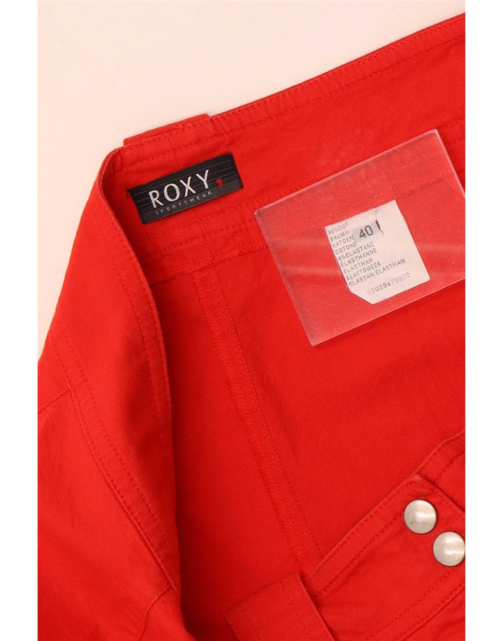 Damskie proste spodnie Roxy EU 40 Medium W30 L23 Czerwona bawełna