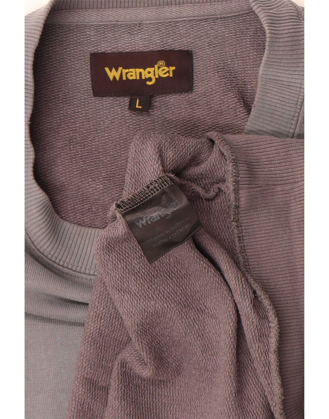 Męska bluza z grafiką Wrangler, duża, szara, bawełniana