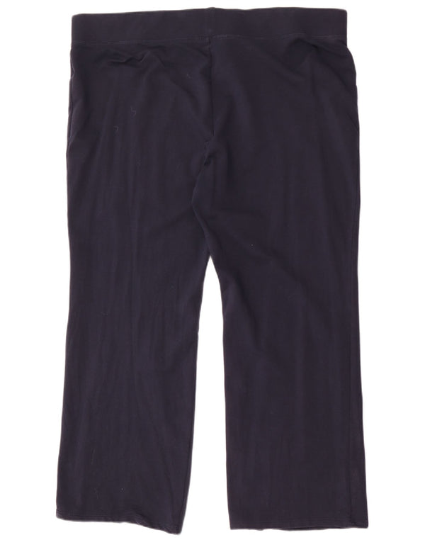 Damskie spodnie dresowe Marks & Spencer UK 20 2XL Granatowe, bawełniane