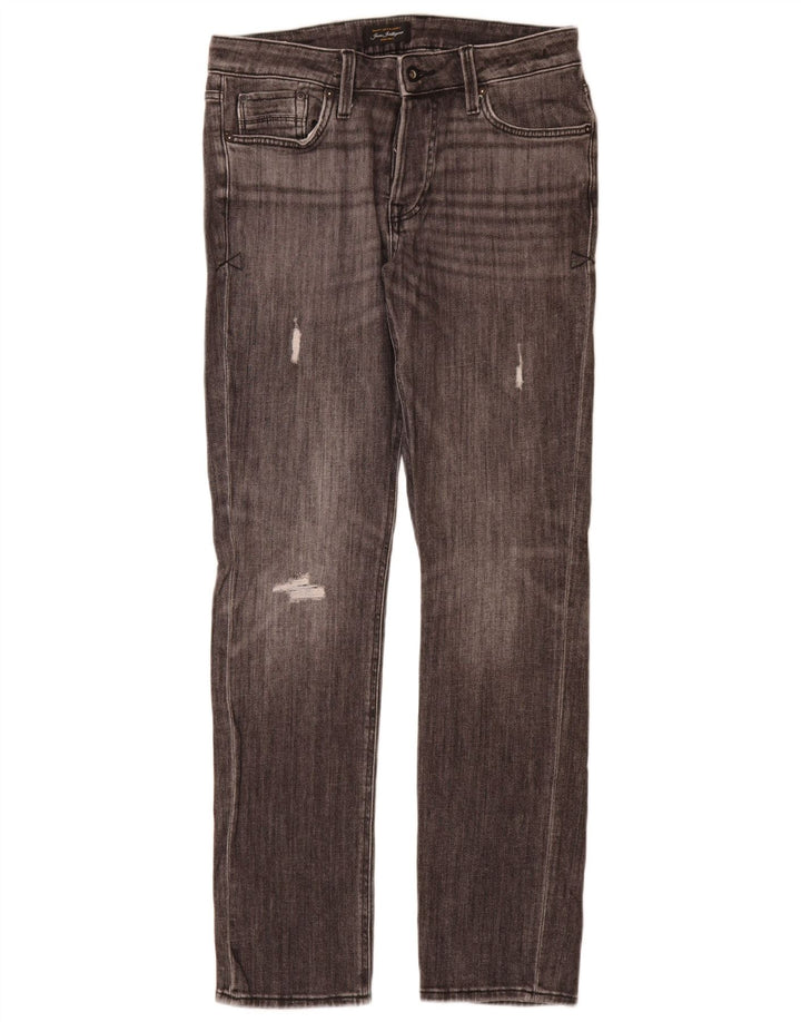 Męskie jeansy Jack & Jones w trudnej sytuacji W31 L34 Szara bawełna