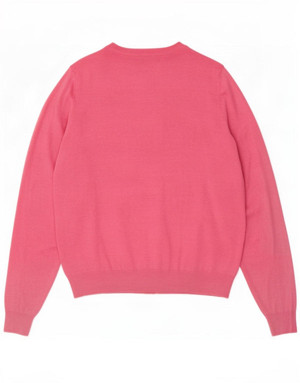 Marks & Spencer Damski sweter kardigan UK 18 XL Różowa wiskoza