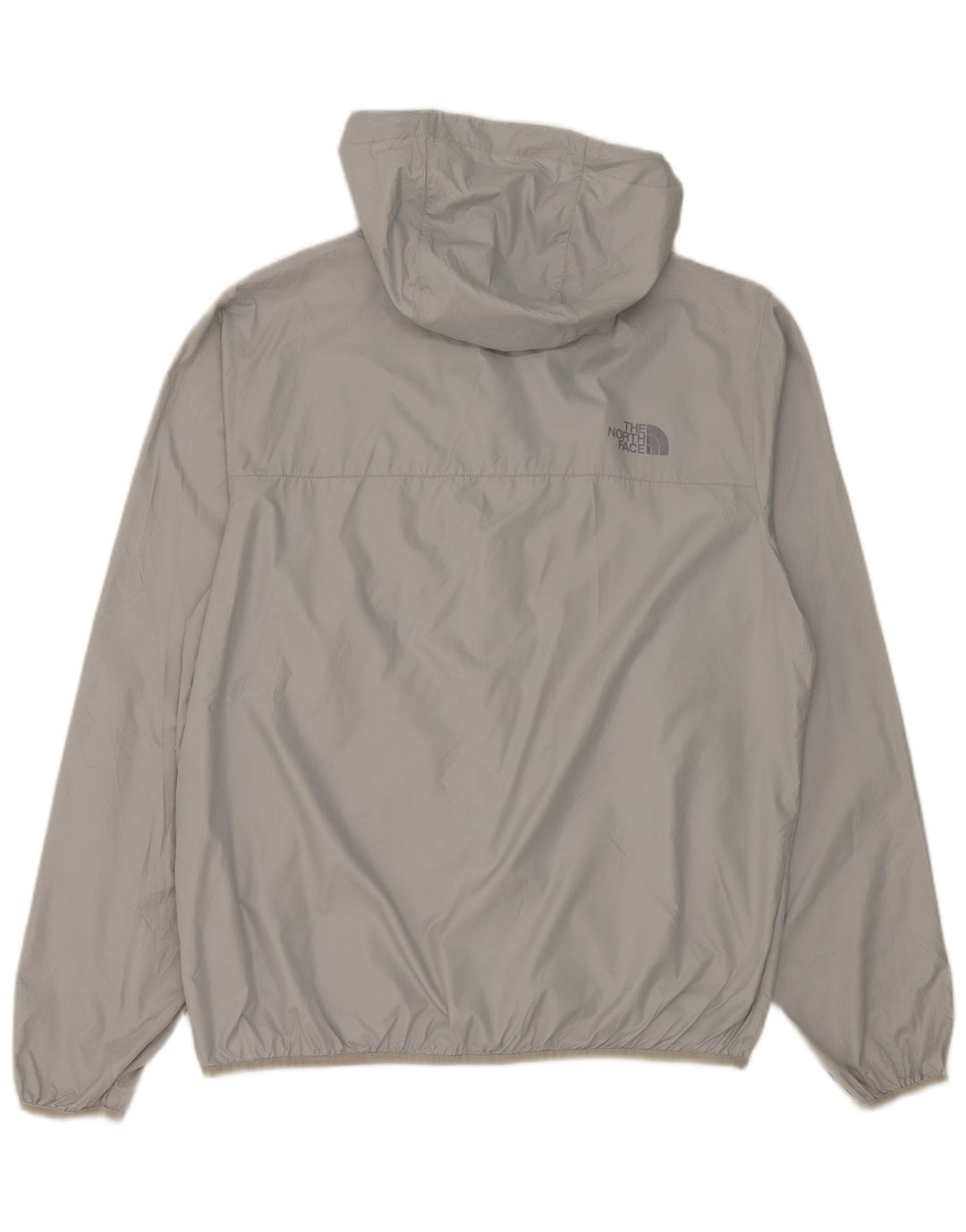 Męska kurtka przeciwdeszczowa z kapturem The North Face UK 38, średnioszary poliester