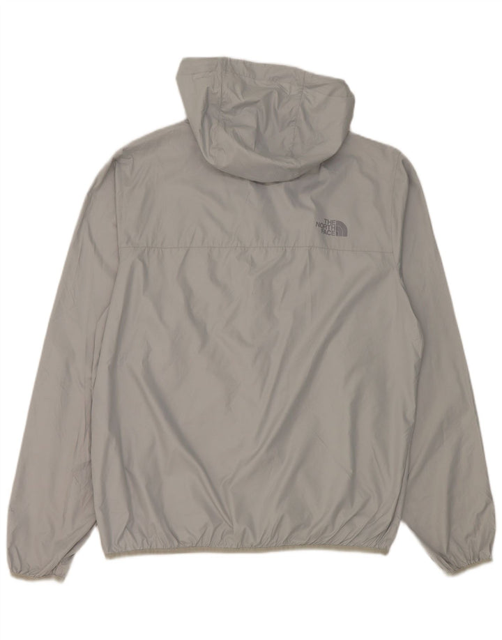 Męska kurtka przeciwdeszczowa z kapturem The North Face UK 38, średnioszary poliester