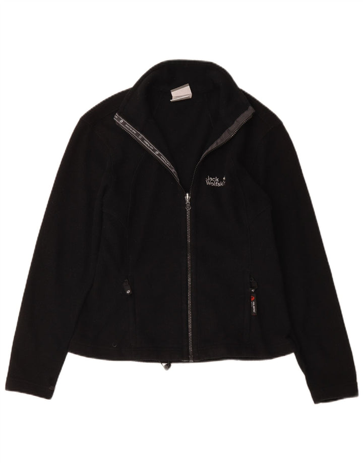 Damska kurtka polarowa Jack Wolfskin UK 10, mała, czarna, poliestrowa