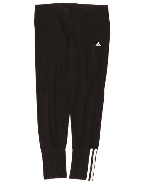 Damskie legginsy Adidas Climalite UK 12/14, średnia czarna bawełna
