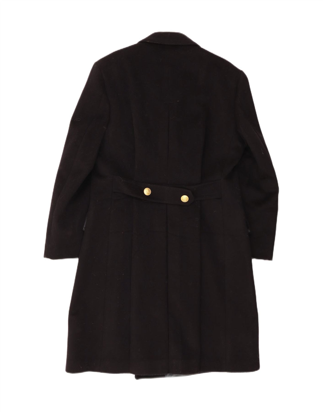 Vintage damski płaszcz z podwójnymi piersiami IT 52 2XL Czarny klasyczny