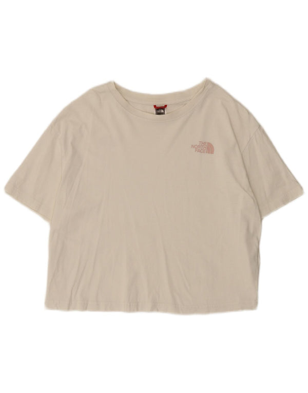 Damska koszulka Crop Top The North Face UK 16, duża, biała, bawełniana