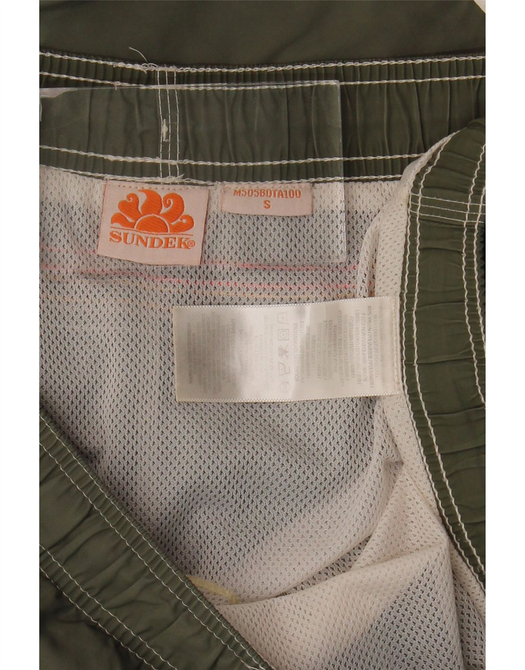 Męskie spodenki kąpielowe Sundek, mały nylon w kolorze khaki