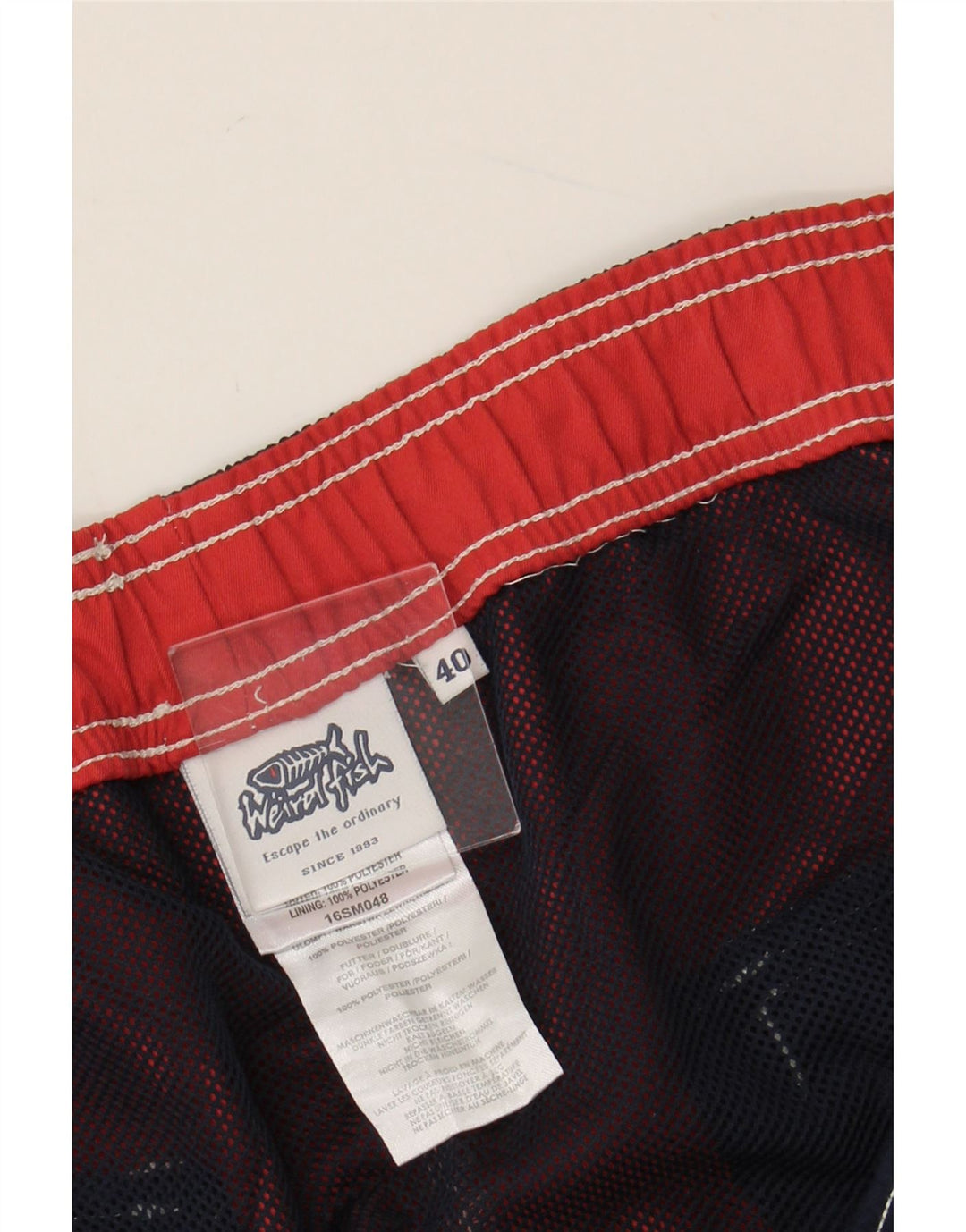 Męskie spodenki kąpielowe WEIRD FISH Graphic XL w kolorze granatowym