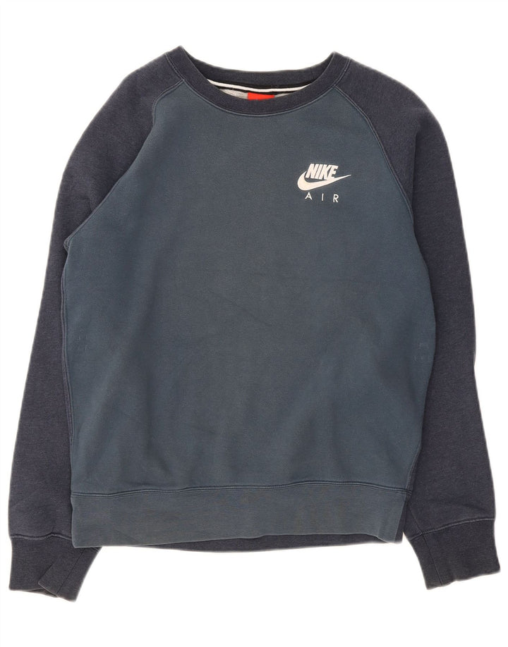 Męska bluza dresowa Nike, mała, bawełniana, w kolorze granatowym