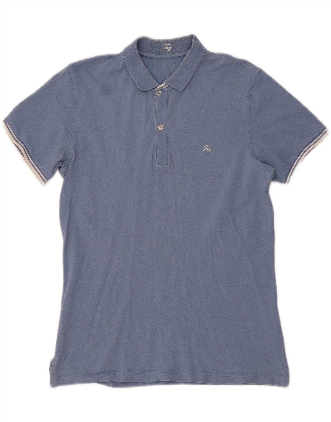 Męska koszulka polo Fay, duża, niebieska, bawełniana