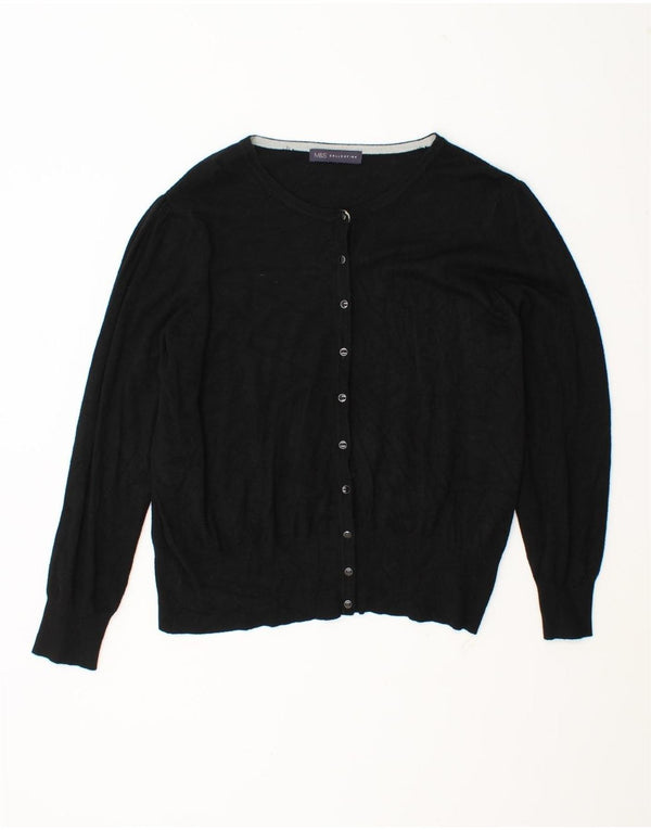 Marks & Spencer Damski sweter bolerko UK 18 XL, czarna wiskoza