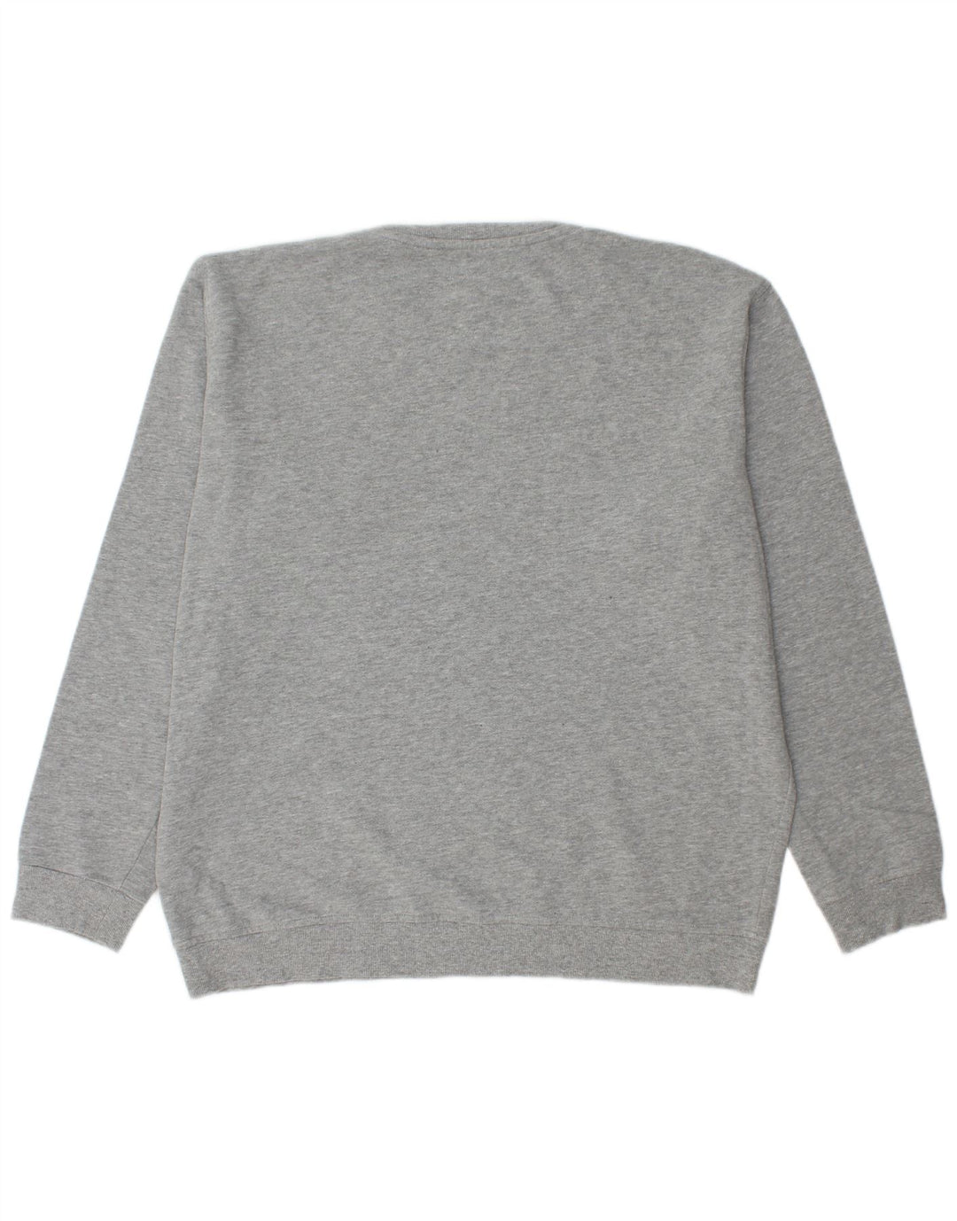 Męski sweter z okrągłym dekoltem LYLE & SCOTT 2XL, szara bawełna